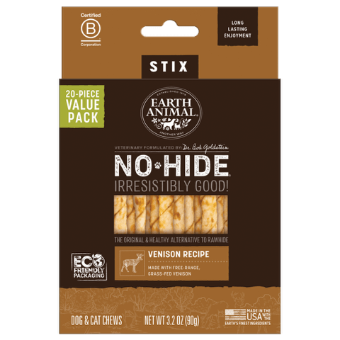 Packaged No-Hide: Venison Chews
