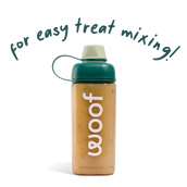 Woof Dog Treat Mixer Bottle