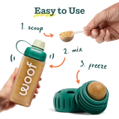 Woof Dog Treat Mixer Bottle