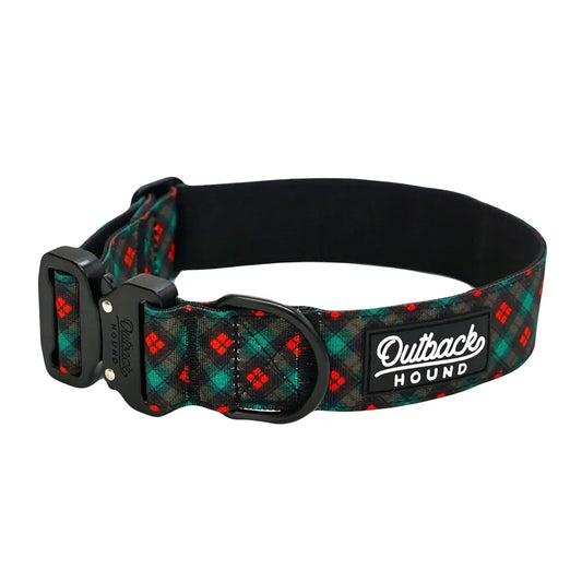 Outback Hound Merry Woofmas Dog Collar