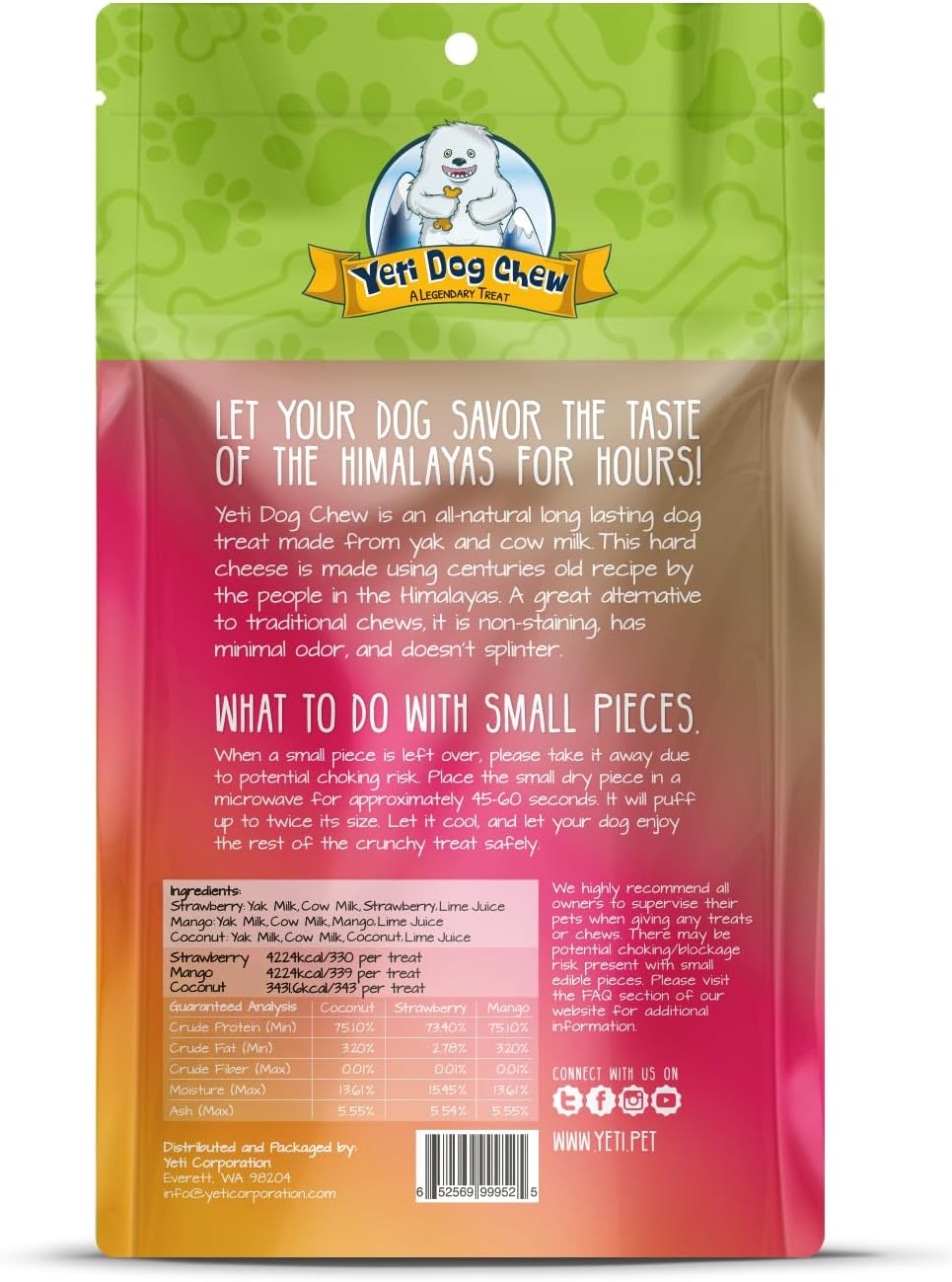 Flavored Yak Cheese Chews Variety Pack